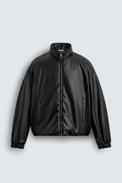 ÁO KHOÁC GIẢ DA CHẦN BÔNG