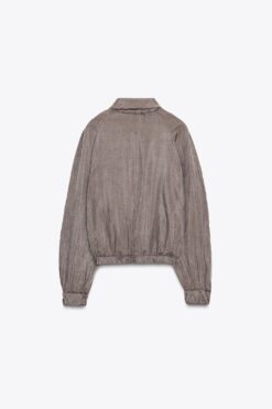 Alternative view of ÁO KHOÁC BOMBER VẢI RŨ ZW COLLECTION