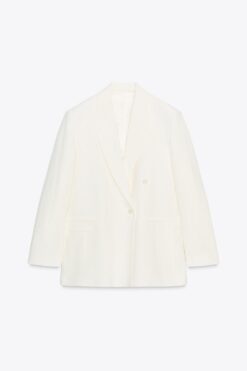 ÁO KHOÁC BLAZER VẢI PHA LINEN VẠT CHÉO ZW COLLECTION