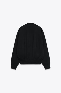 Alternative view of ÁO KHOÁC BOMBER VẢI DỆT INTERLOCK