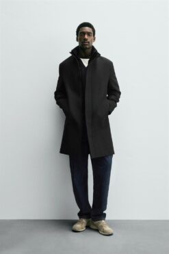 Alternative view of ÁO KHOÁC CỔ CÓ THỂ THÁO RỜI