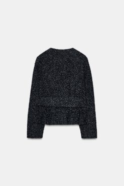 Alternative view of ÁO KHOÁC BLAZER VẢI DỆT KÈM THẮT LƯNG