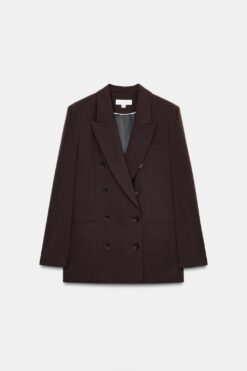 ÁO KHOÁC BLAZER VẠT ĐẮP CHÉO CÓ ĐỆM VAI