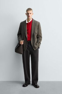 Alternative view of ÁO KHOÁC BLAZER VẢI DỆT DÁNG RỘNG LIMITED EDITION