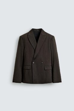 ÁO KHOÁC BLAZER VẠT ĐẮP CHÉO THEO BỘ CÓ PHA LEN
