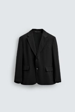 ÁO KHOÁC BLAZER VẢI RŨ DÁNG RELAXED FIT