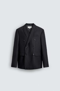 ÁO KHOÁC BLAZER VẠT ĐẮP CHÉO VẢI FLANEL 100% LEN