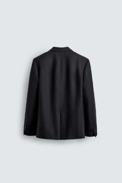 Alternative view of ÁO KHOÁC BLAZER VẠT ĐẮP CHÉO VẢI FLANEL 100% LEN