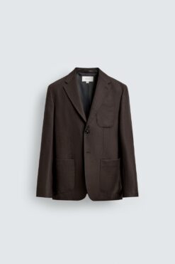 ÁO KHOÁC BLAZER VẢI FLANEL 100% LEN
