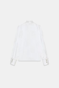 Alternative view of ÁO JACQUARD VẢI GIẢ SA TANH