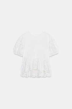 ÁO PHÔNG CỘC TAY THÊU