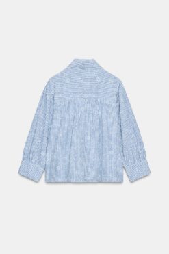 Alternative view of ÁO SƠ MI SỌC HỌA TIẾT HOA